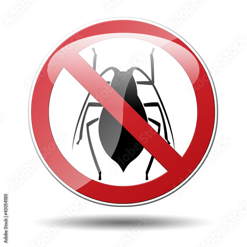 Illustration: Señal prohibido cucarachas Señal prohibido cucarachas