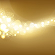 Golden Festive Lights Background