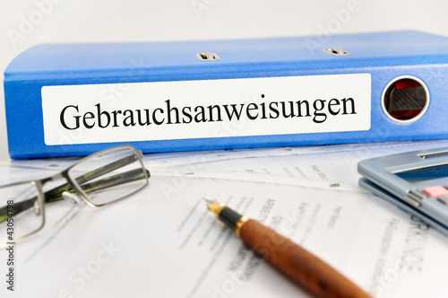 Photo: Gebrauchsanweisungen Gebrauchsanweisungen
