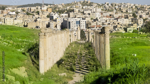 Photo: Ruins of the Greco-Roman city of Jerash, Jordan. Ruins of the Greco-Roman city of Jerash, Jordan.