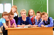 pupils and teacher