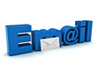 Email concept on white background