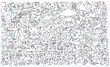 Doodle Sketch Notebook Vector Elements Set