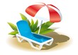 Summer vacation on the beach
