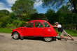 French man with car break down