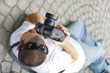 Fotograf in Stellung