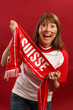 Foto: Excited female sports fan Excited female sports fan