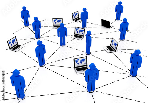Illustration: Business team Network Business team Network