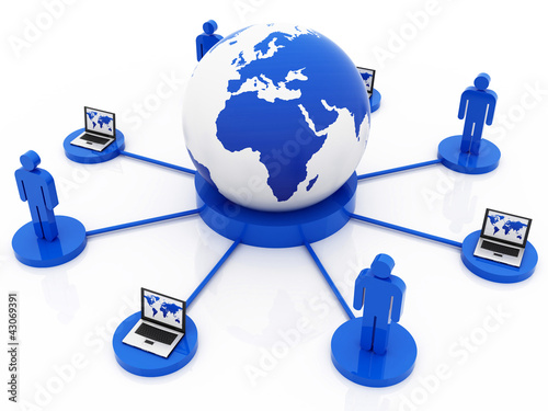 Illustration: Global blue Network Global blue Network