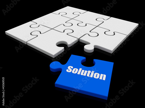 Illustration: solution puzzle solution puzzle