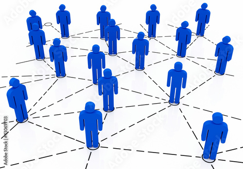 Illustration: Business team Network Business team Network