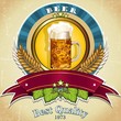Blue logo beer