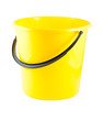 Yellow plastic bucket