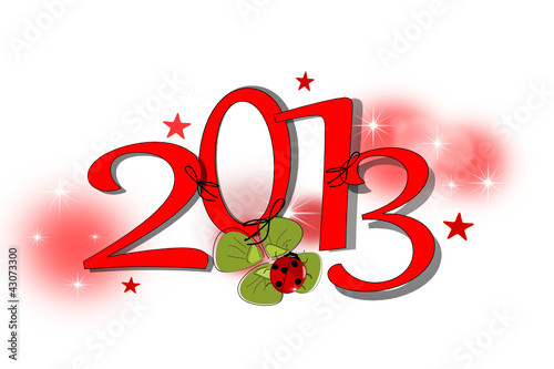 Vector: 2013, Neujahr Karte 2013, Neujahr Karte