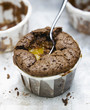 Petit fondant au chocolat et coeur d'abricot