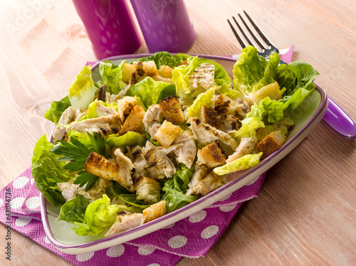 Foto: chicken salad with lettuce and toasted bread chicken salad with lettuce and toasted bread