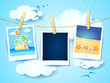 Holiday memories with photo frame