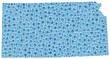 Map of Kansas - USA - in a mosaic of blue circles
