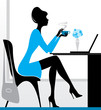 Girl with laptop