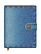 Blue denim notebook