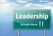 Highway Signpost "Leadership"