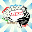 Vector: Anxiety concept Anxiety concept