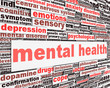 Mental health message concept