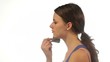 Video: Young isolated woman make up Young isolated woman make up