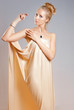 girl in the gold drapery
