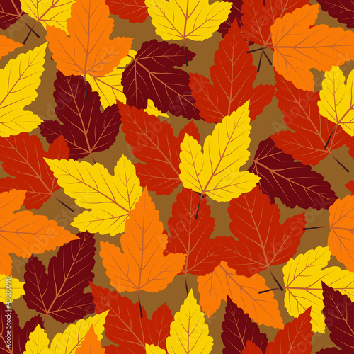 Vektor: Autumn seamless pattern Autumn seamless pattern