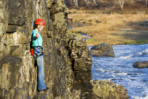 Photo: The girl on the rock The girl on the rock