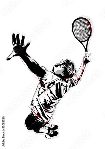 Vector: tennis player tennis player