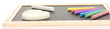 Schultafel mit Kreiden / Blackboard with chalks