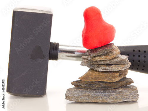 Photo: Knetgummifigur mit Hammer / Modelling clay figure with a sledge Knetgummifigur mit Hammer / Modelling clay figure with a sledge