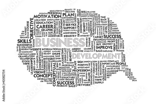 Illustration: Business word inside speech bubble,Business concept Business word inside speech bubble,Business concept