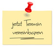 Notizzettel Termin vereinbaren