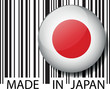 Made in Japan barcode. Vector illustration