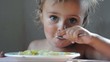 Video: toddler child eating dinner toddler child eating dinner