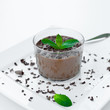mousse au chocolat with peppermint