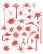 Vektor: Set of vector blots - design elements Set of vector blots - design elements