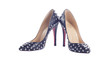 High heels with rivets