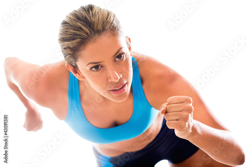 Foto: Competitive female athlete Competitive female athlete