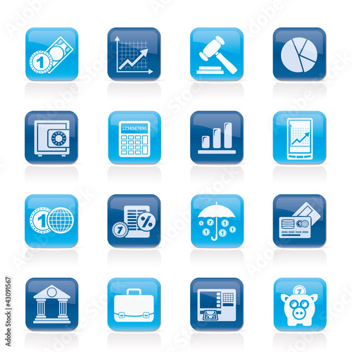 Vector: Business and finance icons - vector icon set Business and finance icons - vector icon set
