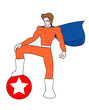 Strong hero man