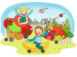 Children playing in park