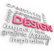 Design Words Collage Creative Perspective Style