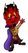 Illustration: Devil - Colored Cartoon Illustration Devil - Colored Cartoon Illustration