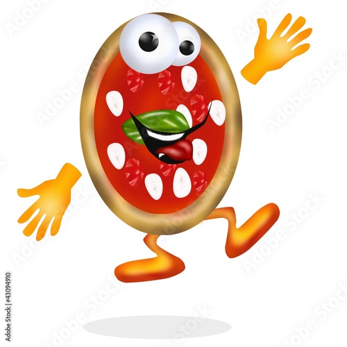 Illustration: pizza cartoon bis pizza cartoon bis