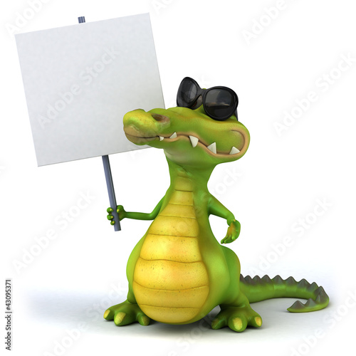 Illustration: Fun crocodile Fun crocodile