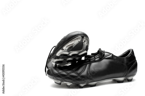 Photo: Soccer shoes isolated on white Soccer shoes isolated on white